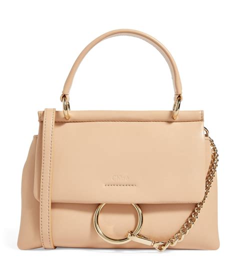 chloe faye pearl beige|Chloe Small Leather Faye Bag in Pearl Beige .